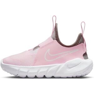 Nike Flex Runner Kids Pink and White Slip-On Sneakers